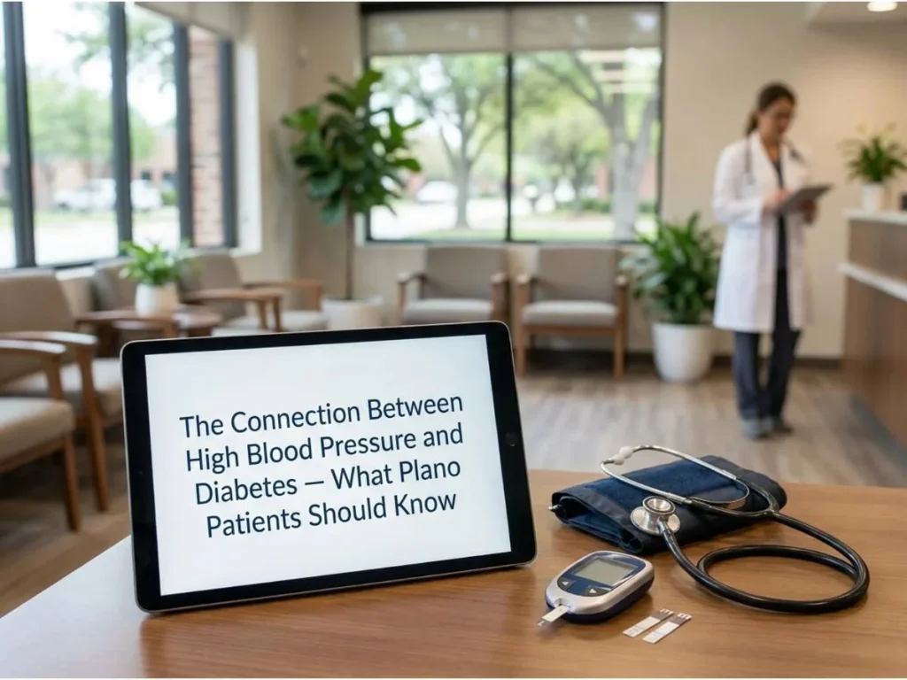 The Connection Between High Blood Pressure and Diabetes — What Plano Patients Should Know - Express Internal Medicine The Connection Between High Blood Pressure and Diabetes — What Plano Patients Should Know - Express Internal Medicine